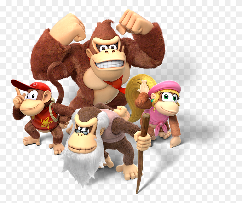 767x647 Descargar Png / Super Mario Wiki Donkey Kong Country Tropical Freeze Icon, Toy, Plush, Doll Hd Png