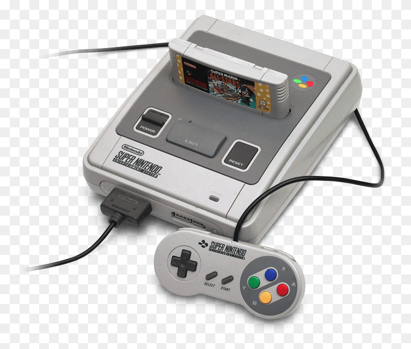 745x652 Super Nes Old Sega Game Console, Adapter, Electronics, Tape Player HD PNG Download