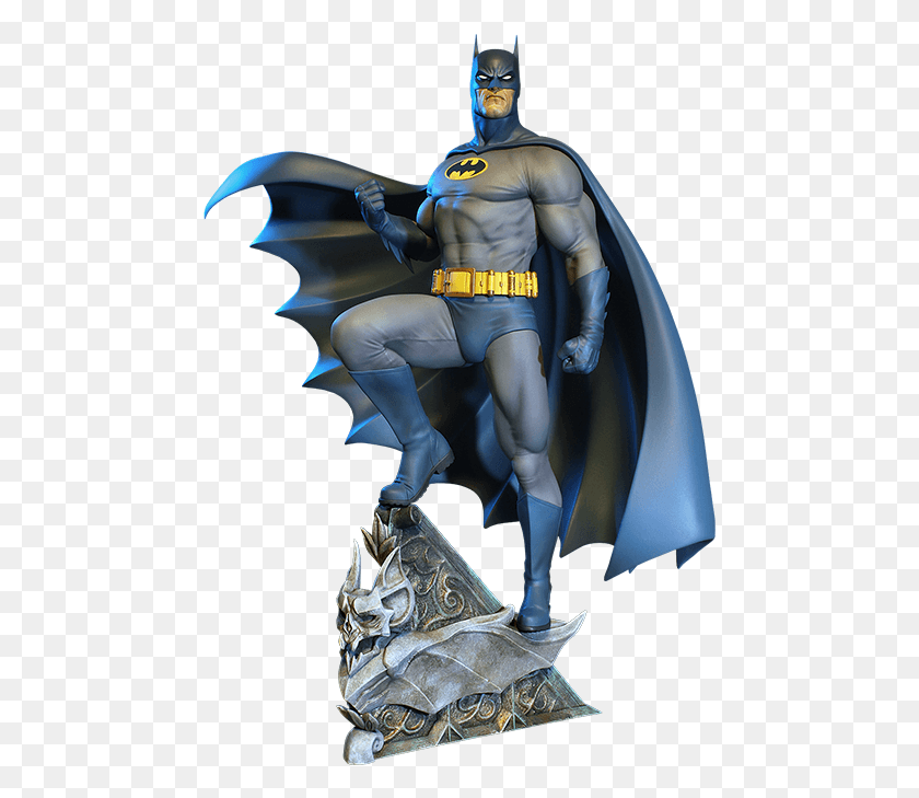 469x669 Макет Суперсил От Tweeterhead Бэтмен Статуя Суперсил, Человек, Человек, Дракон Hd Png Скачать