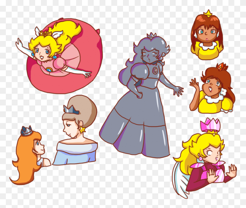 896x747 Descargar Png / Super Princess Peach Dump De Dibujos Animados, Persona, Personas Hd Png