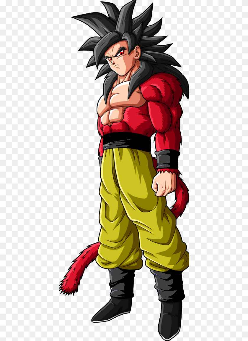 Super Saiyan 4 Goku, Book, Comics, Publication, Person Sticker PNG