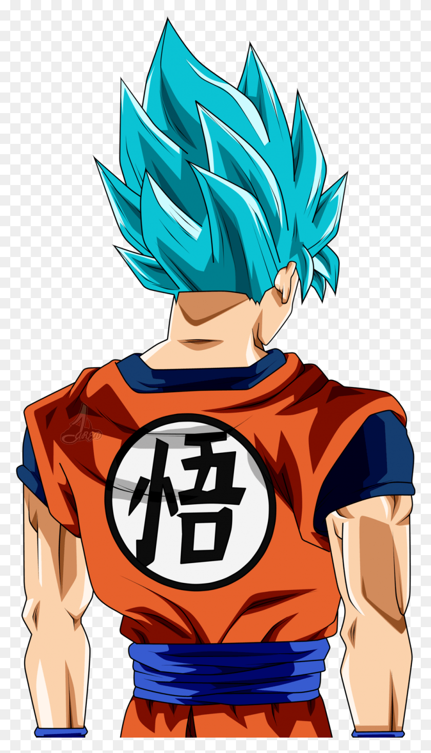 1005x1811 Super Saiyan Hair Goku Ssj Blue De Espaldas, Человек, Человек Hd Png Скачать