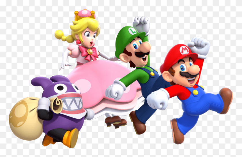 832x520 Super Sized Adventure New Super Mario Bros U Deluxe Render, Person, Human, Toy HD PNG Download