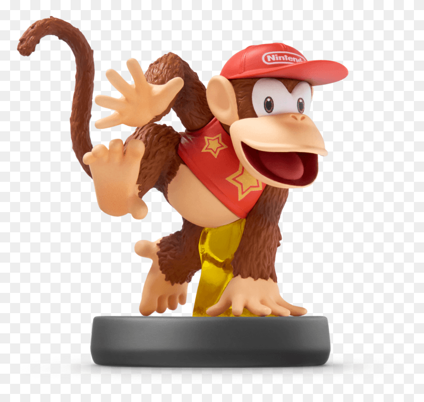 1133x1070 Super Smash Bros Amiibo Diddy Kong, Toy, Figurine HD PNG Download