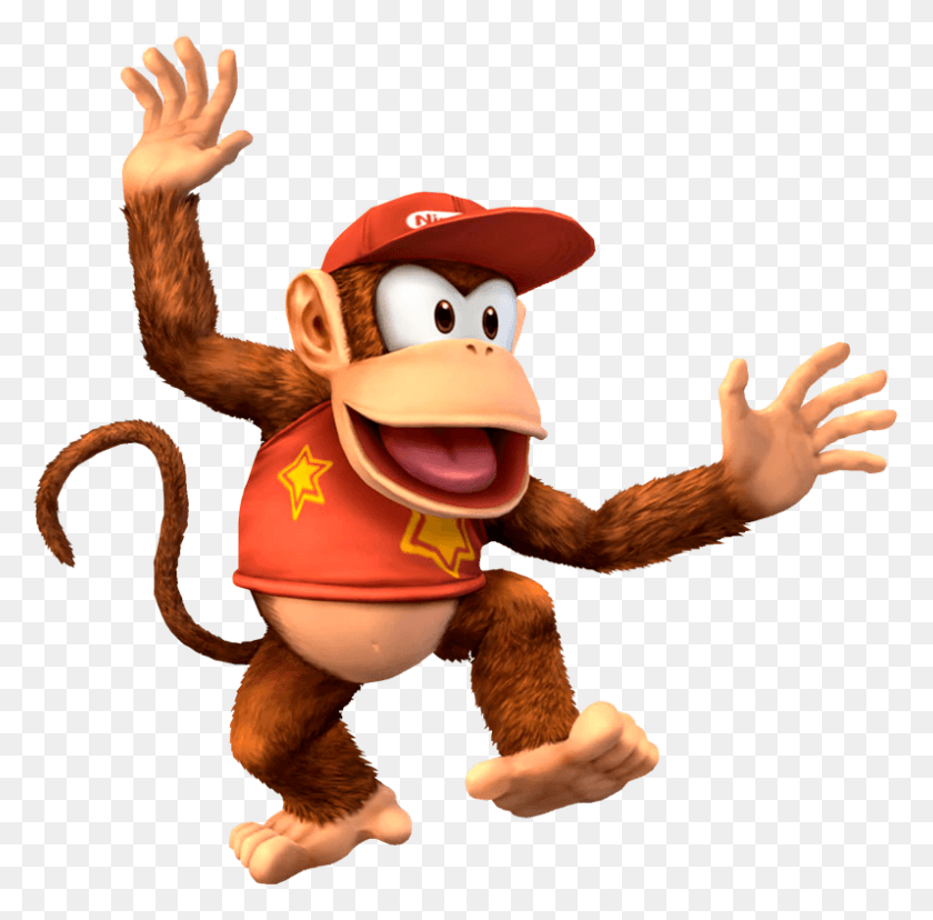 797x785 Super Smash Bros Diddy Kong, Toy, Figurine, Elf HD PNG Download