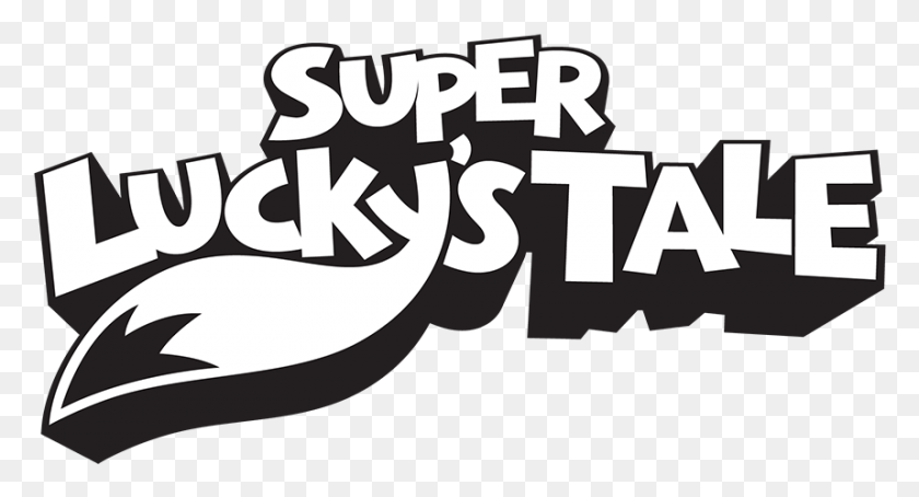 858x434 Super Smash Bros Logo New Image Purepng Free Super Lucky39s Tale Logo, Text, Alphabet, Stencil HD PNG Download
