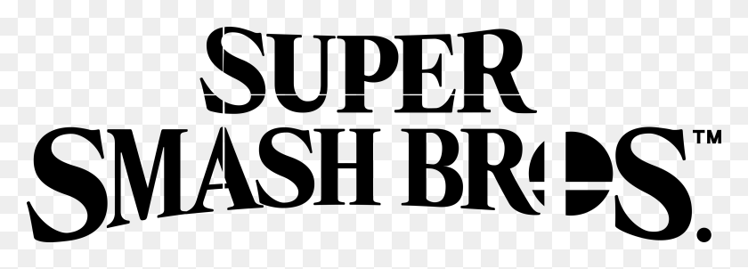 3950x1230 Логотип Super Smash Bros Новое Изображение Логотип Super Smash Bros Ultimate, Серый, World Of Warcraft Hd Png Скачать
