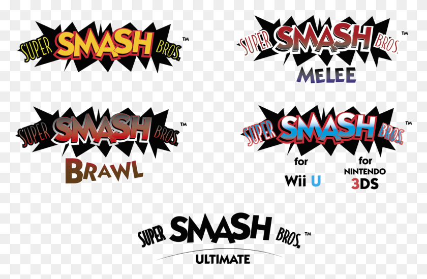 1129x708 Descargar Png / Super Smash Bros Logos Personalizado De Estilo Ssb Símbolo Todos Los Super Smash Bros Logos, Texto, Ropa Hd Png