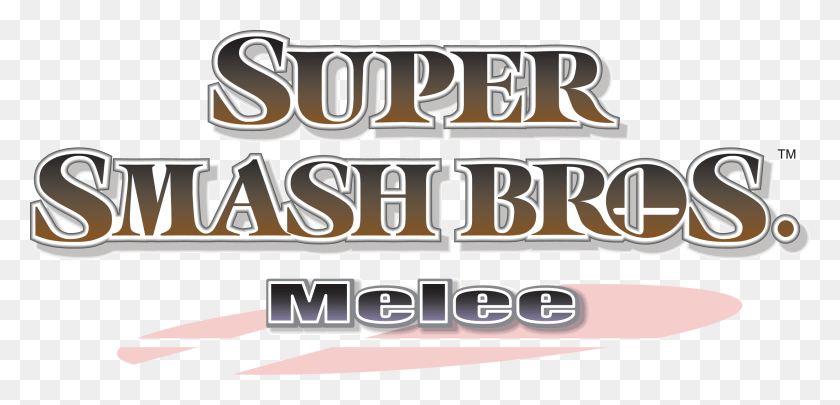 2490x1103 Super Smash Bros Melee Super Smash Bros. Melee, Текст, Слово, Алфавит Hd Png Скачать