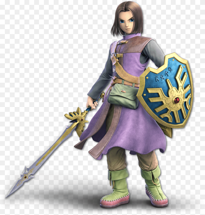 Super Smash Bros Ultimate Hero, Weapon, Sword, Woman, Person PNG