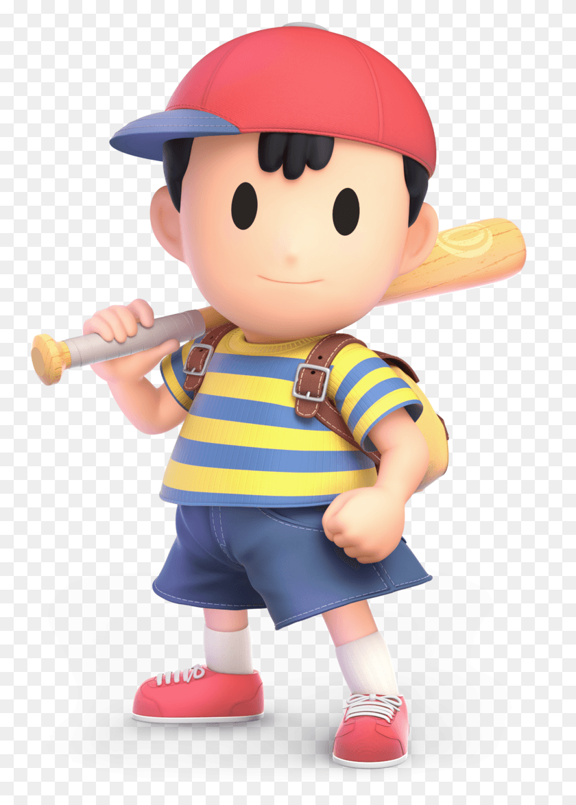 768x1114 Super Smash Bros Ultimate Ness, Doll, Toy, Person HD PNG Download