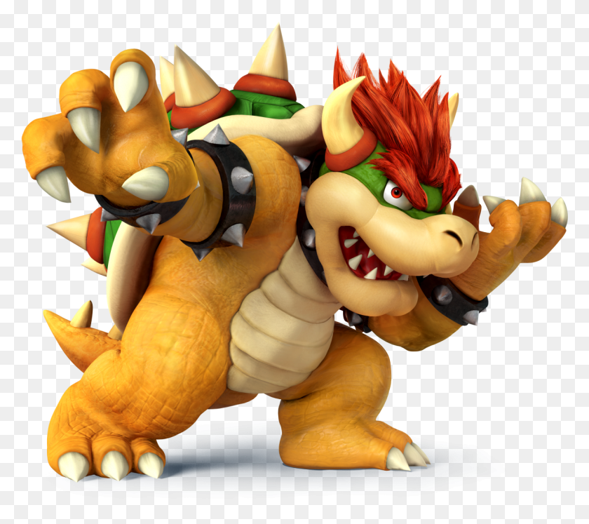 1201x1059 Super Smash Bros Wii U Bowser, Toy, Inflatable, Figurine HD PNG Download