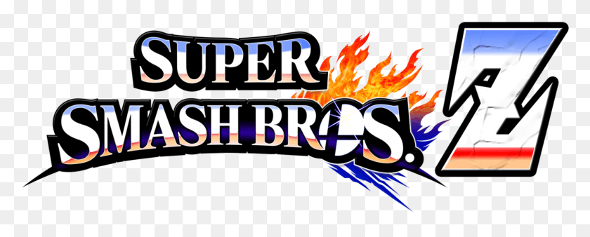 1296x462 Descargar Png / Super Smash Bros Z Revamped Logo By Kingasylus91 Super, Fuego, Texto, Llama Hd Png