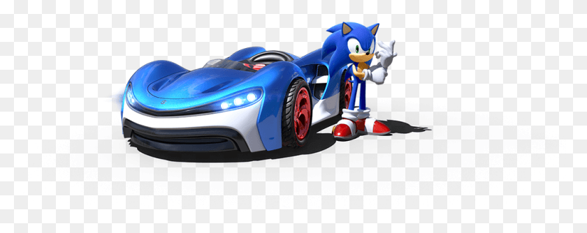 1001x352 Super Sonic Speed Sonic Team Racing Sonic Car, Sports Car, Vehicle, Transportation HD PNG Download