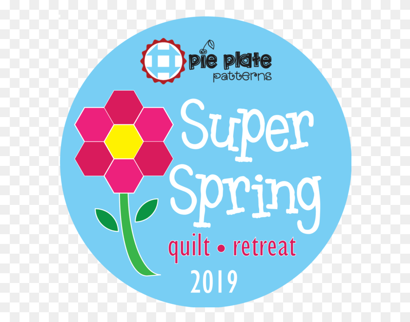 600x600 Super Spring Quilt Retreat 2019 Регистрационный Круг, Этикетка, Текст, Слово Hd Png Скачать