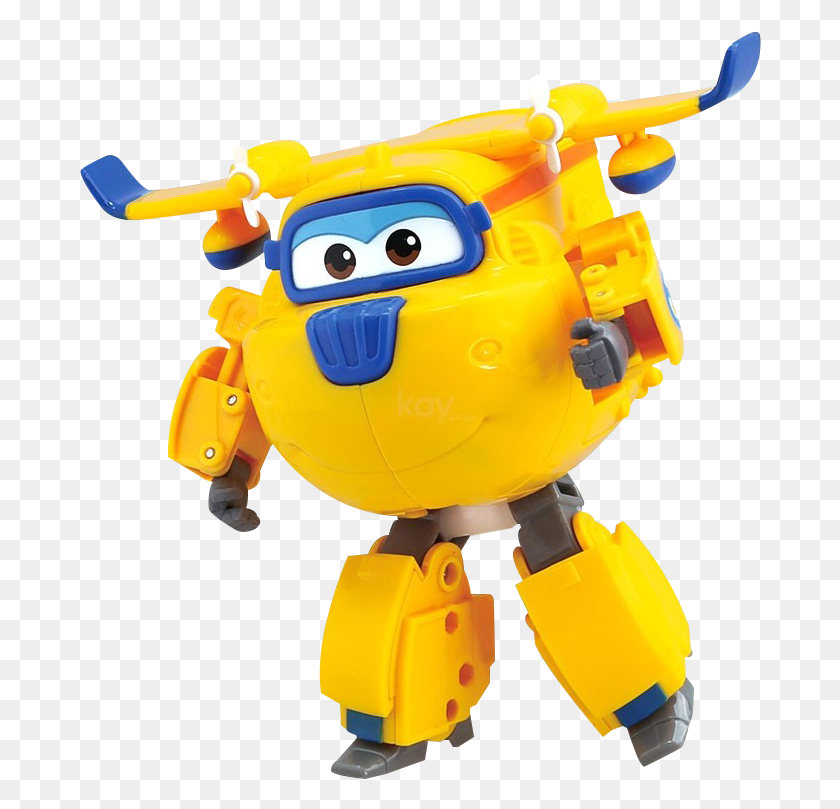 682x749 Descargar Png / Super Wings Donnie Super Wings Tn, Toy, Robot Hd Png