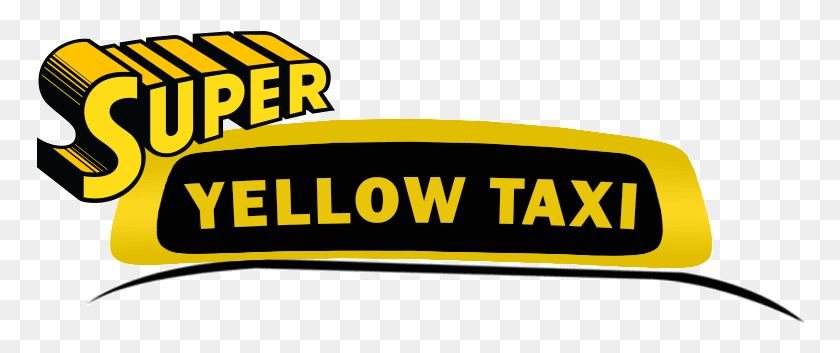 768x293 Super Yellow Taxi Kara Zor El, Coche, Vehículo, Transporte Hd Png