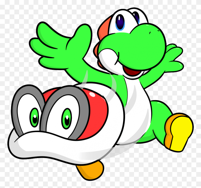 867x809 Super Yoshi Odyssey, Graphics, Animal HD PNG Download