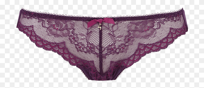 708x303 Superboost Lace Thong Purple Product Front Panties, Lingerie, Underwear, Clothing HD PNG Download