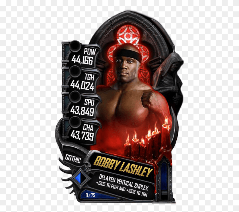 457x683 Supercard Bobbylashley S4 20 Goliath Supercard Bobbylashley Wwe Supercard Rey Mysterio, Person, Human, Advertisement HD PNG Download
