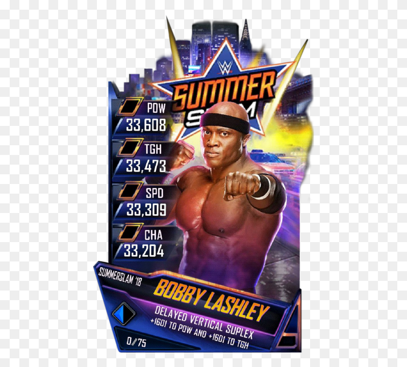 457x698 Supercard Bobbylashley S4 20 Goliath Wwe Supercard Summerslam 18 Cards, Person, Human, Sport HD PNG Download