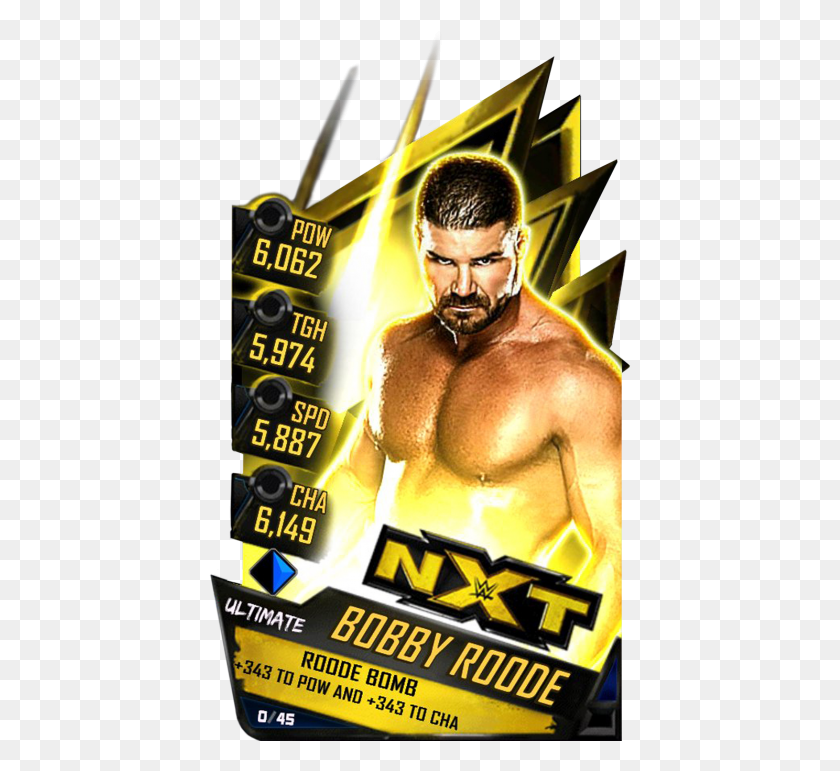 423x711 Supercard Bobbyroode S3 Ultimate Nxt Wwe Supercard Ultimate Cards, Advertisement, Poster, Flyer HD PNG Download