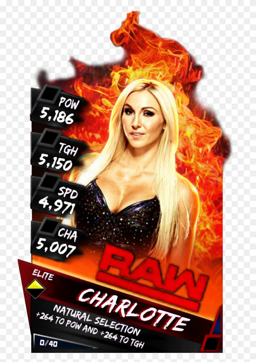 727x1129 Supercard Charlotte S3 Elite Raw, Poster, Advertisement, Person HD PNG Download
