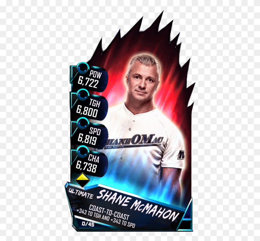 427x716 Supercard Shanemcmahon S3 Ultimate Ringdom Wwe Supercard Alexa Bliss, Person, Text, Poster HD PNG Download