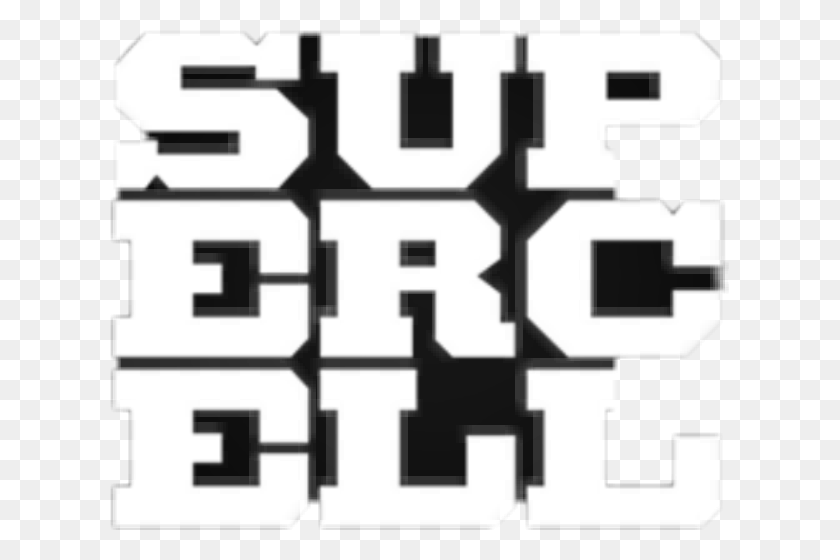 619x500 Supercell Monochrome, Stencil, Text, Pattern HD PNG Download