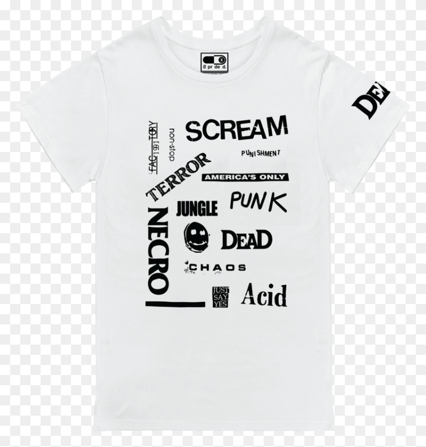828x873 Superdead Scream Tee Living On The Hedge, Clothing, Apparel, T-shirt HD PNG Download