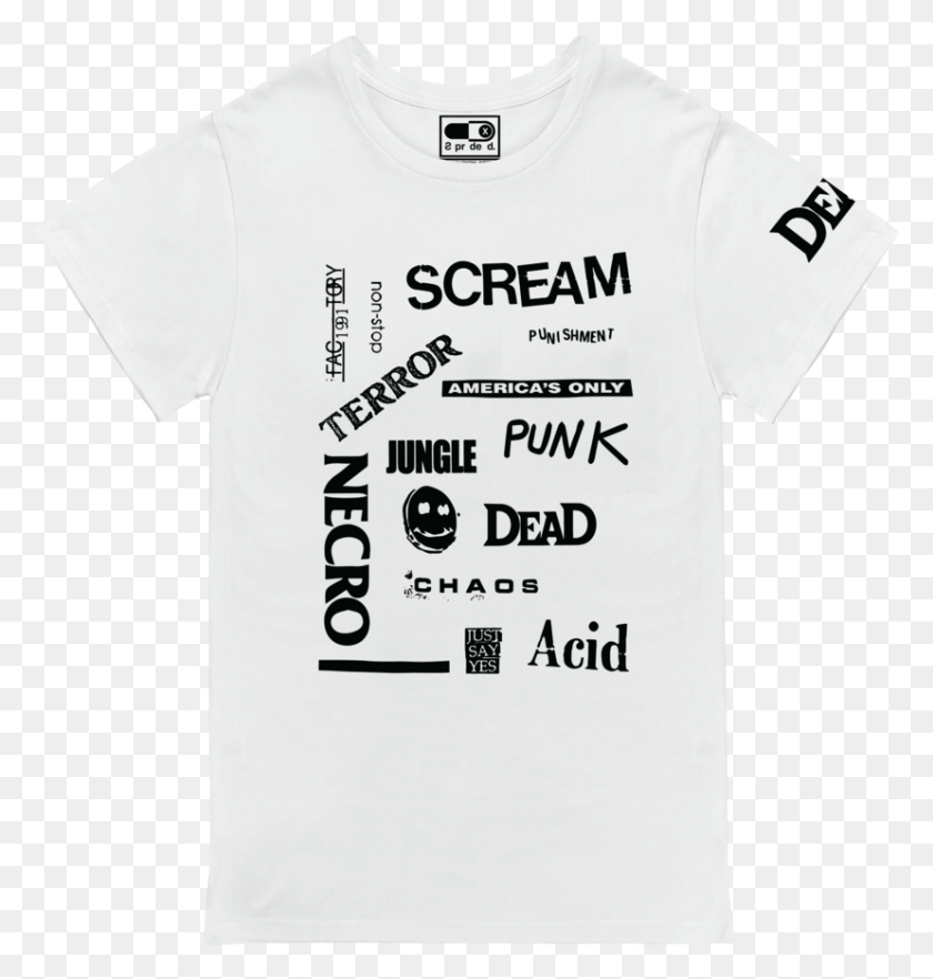 828x873 Descargar Png / Superdead Scream Tee Hd Png