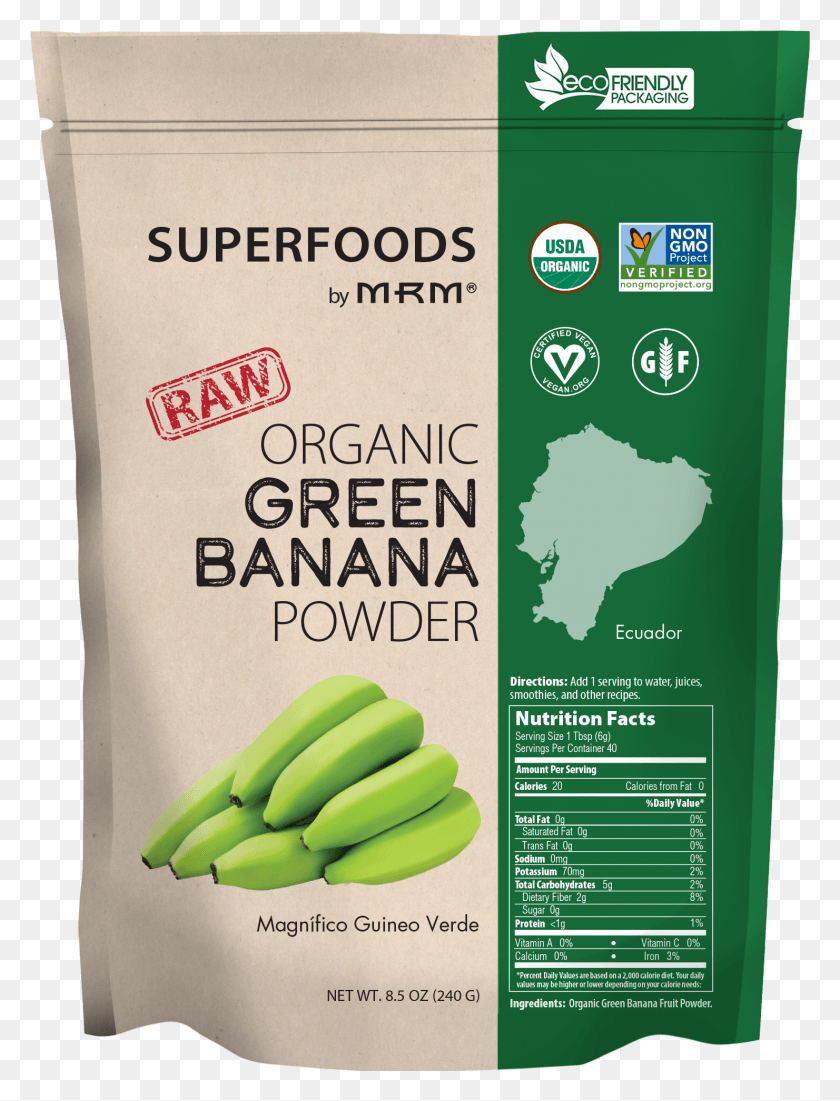 1481x1978 Superfoods Raw Organic Green Banana Powder Superfoods Matcha Green Tea Powder, Fruit, Plant, Food HD PNG Download