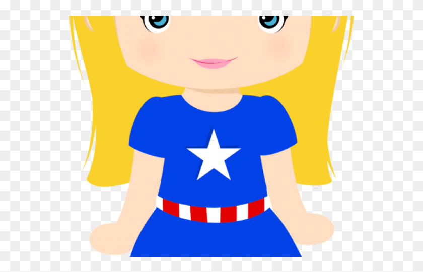 569x481 Supergirl Clipart Captain America Girl Captain America Girl Cute Cartoon, Star Symbol, Symbol, Person HD PNG Download