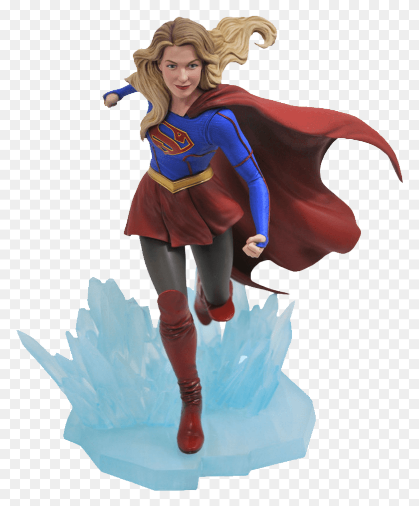 777x954 Supergirl Gallery Statue Supergirl Supergirl Gallery Statue Supergirl Dc Gallery Diamond Select, Costume, Person, Human HD PNG Download