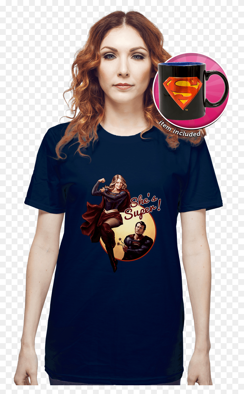 747x1295 Supergirl Returns Bundle Shirt, Clothing, Apparel, Person HD PNG Download