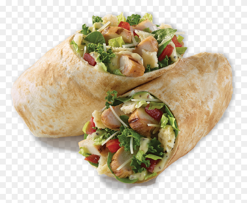 838x678 Supergreen Caesar Wrap, Burrito, Food, Sandwich HD PNG Download