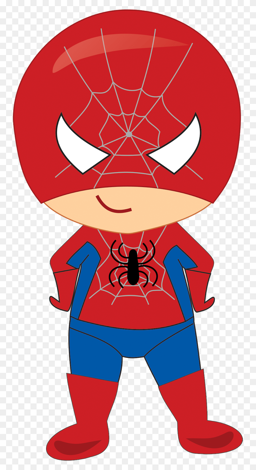 757x1478 Superhero Clipart Spiderman Boy Clipart, Symbol, Star Symbol, Clothing HD PNG Download