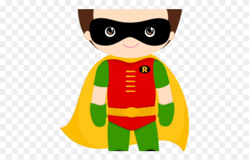 437x481 Superhero Robin Clipart Batman Costume Batman And Robin Clip Art, Doll, Toy, Elf HD PNG Download