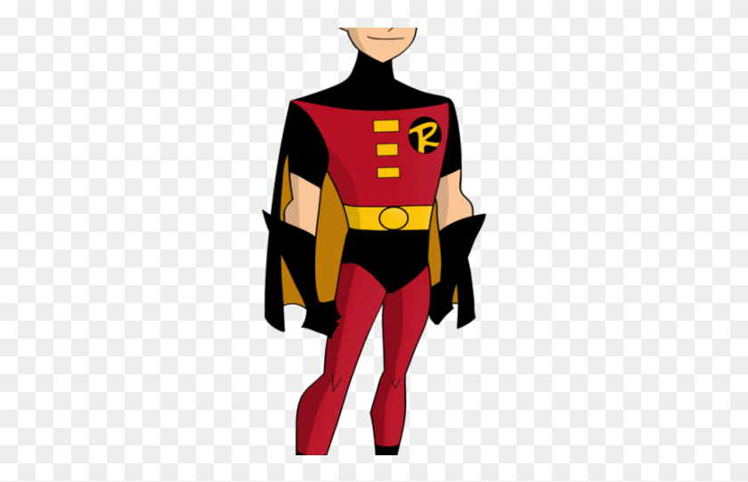 255x481 Superhero Robin Clipart Batman Weapon New Batman Adventures Robin, Clothing, Apparel HD PNG Download