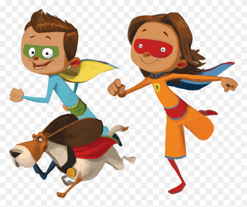 1779x1467 Superheroes Girlboydog Cartoon, Person, Human, People HD PNG Download