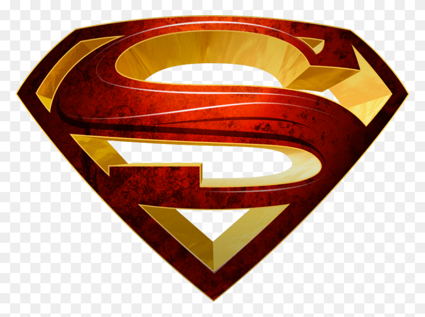853x621 Superman, Handrail, Banister, Logo HD PNG Download