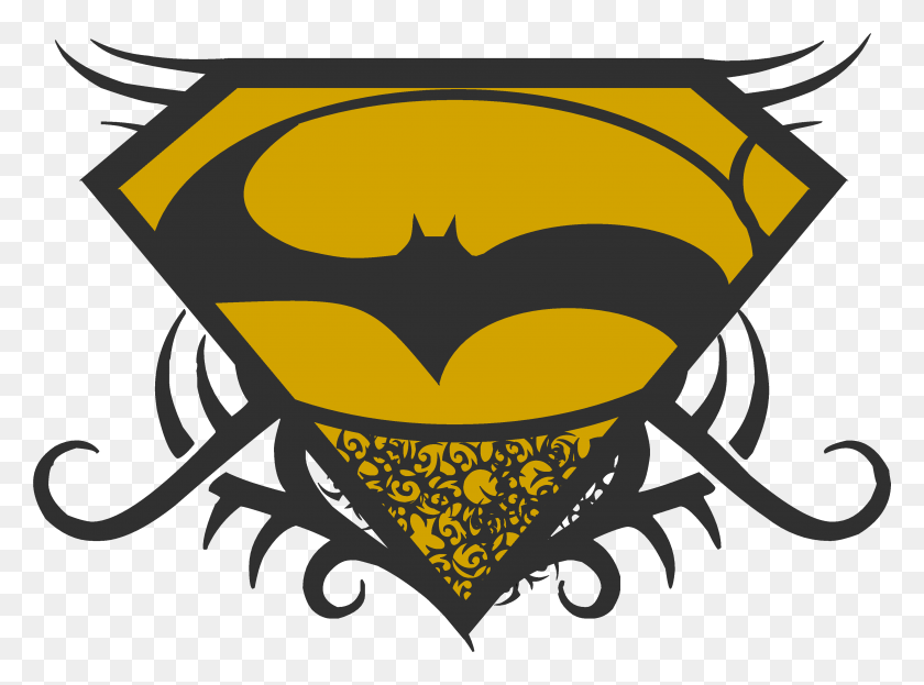 3814x2756 Descargar Png / Superman Batman Logo, Ilustración, Símbolo, Logo De Batman Hd Png