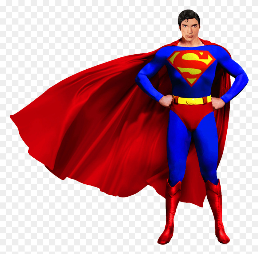 982x968 Superman Cartoon Images, Clothing, Apparel, Cape HD PNG Download