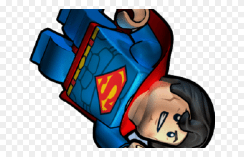 640x480 Superman Clipart Lego Superman Cartoon, Helmet, Clothing HD PNG Download