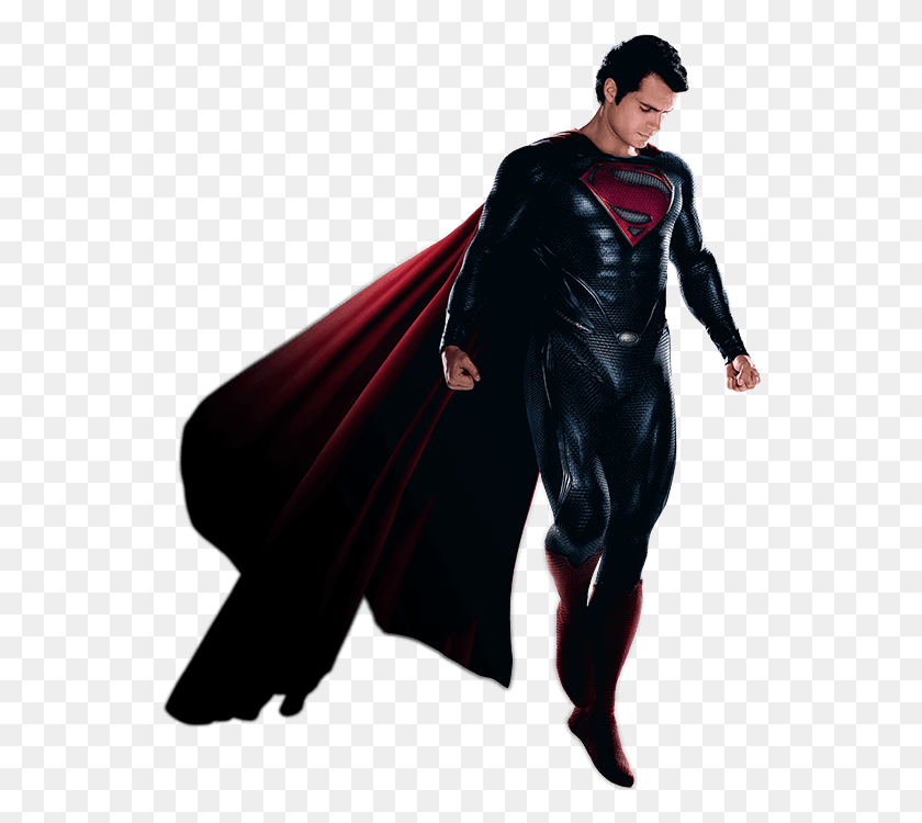 546x690 Superman Man Of Steel Clipart Image Henry Cavill Superman Flying, Clothing, Apparel, Person HD PNG Download