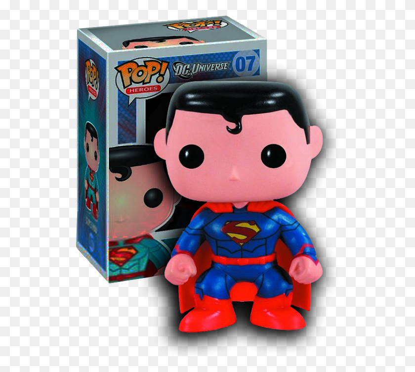536x692 Superman Pop Vinyl Figure Pop Heroes, Toy, Figurine, Arcade Game Machine HD PNG Download