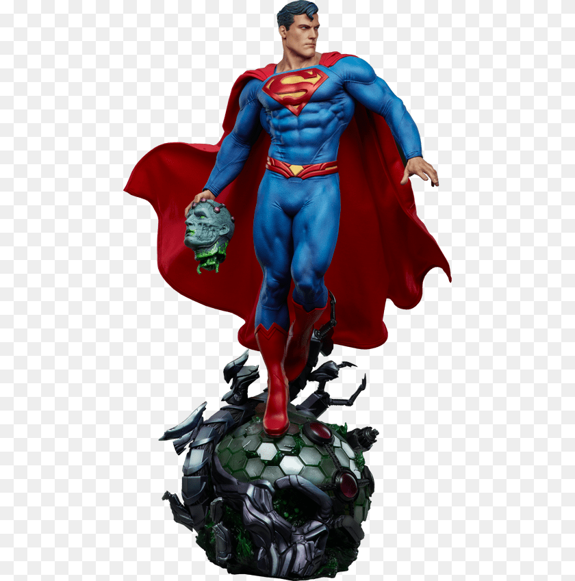 480x849 Superman Premium Format Figure Superman Sideshow, Adult, Male, Man, Person PNG