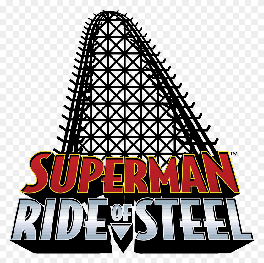 2088x2082 Superman Ride Of Steel Logo Transparent Superman Ride Of Steel Logo, Word, Text, Outdoors HD PNG Download