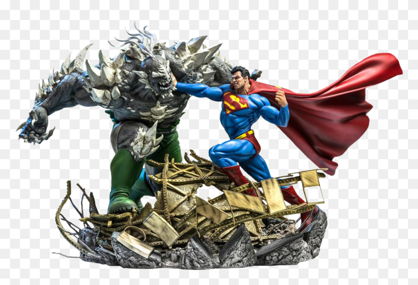 953x628 Superman Vs Doomsday Diorama Superman Vs Doomsday, Person, Human, Dragon HD PNG Download
