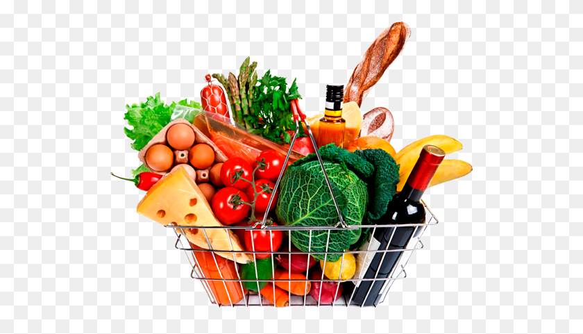 523x421 Supermarket Chain Sk Market Supermarket Basket Vegetables, Plant, Shopping Basket, Food HD PNG Download